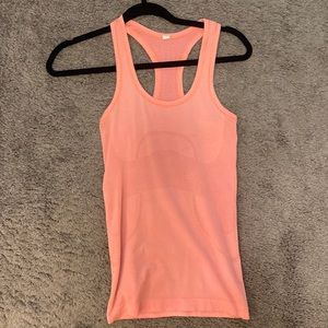 Pink Lululemon Racerback Swiftly Tank